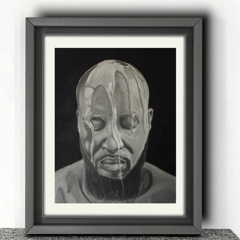 This beautiful piece of art piece shows a phase of the cleansing process of one’s Ori.