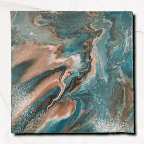 Deep teal Abstract 2